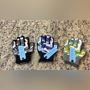 Kids' Camouflage Mittens - Black, Blue, Gray 3 Pack